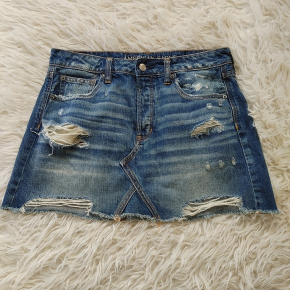 American Eagle Outfitters Dresses & Skirts - American Eagle Distressed Denim Skirt
